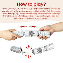 6-pack Christmas Snowflake Party Cracker with Gift Contents