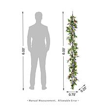 72" Easter Egg & Lavender Garland with Pastel Accents