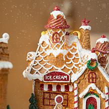7.25" Lighted Christmas Gingerbread House Table Decor - Set of 2