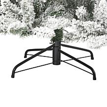 7.5 ft. Flocked Livingston Fir Artificial Christmas Tree with Pine ...