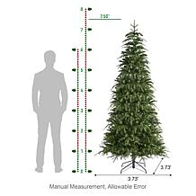 7.5ft Pre-Lit Green Slim Fir Christmas Tree with Remote