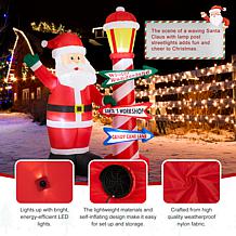7FT Lighted Inflatable Santa Claus Outdoor Decor