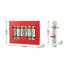 8-pack Christmas Holy Leaves Party Cracker with Gift Contents