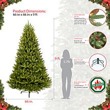 9' Franklin Fir Artificial Christmas Tree w/1000 Clear Lights
