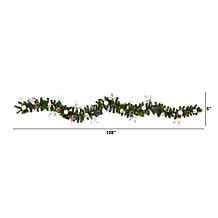 9 ft. Ornament and Pinecone Artificial Christmas Garland with 50 Cl...