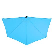 9' Half-Round Patio Umbrella with Easy Crank - Brilliant Blue