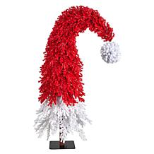 9’ Holiday Red Santa’s Hat Christmas Tree with 600 LED lights