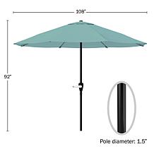 9' Patio Umbrella with Easy Crank - Dusty Green