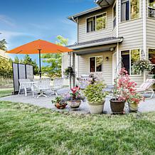 9' Patio Umbrella with Easy Crank - Terracotta Color