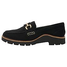 Aetrex Collette Adjustable Suede Bit Loafer