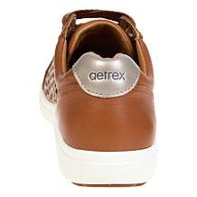 Aetrex Courtney Cutout Lace Up Arch Support Sneakers