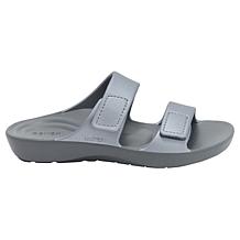 Aetrex Kaia Leather Strap EVA Slide Sandal