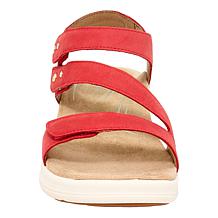 Aetrex® Savannah Leather Heeled Sandal