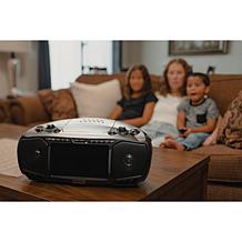 Aiwa 7" LCD Bluetooth CD/DVD Portable Boombox w/Wireless Headphone