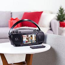 Aiwa 7" LCD Streaming, DVD, CD, FM Radio & Bluetooth Portable Boombox