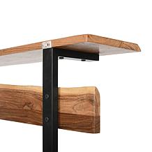 Alaterre Furniture Alpine 48" Live Edge Coat Rack with Bench