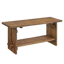Alaterre Furniture Bethel 40" Entryway Bench with Storage Shelf