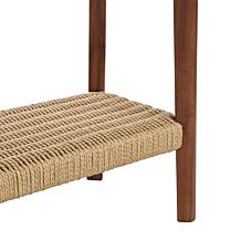 Alaterre Furniture Calais 48" Entryway Table with Woven Storage Shelf