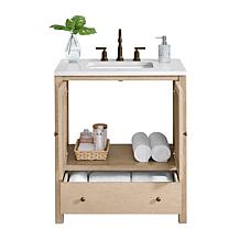 Alaterre Furniture Lucca 30" Freestanding Bathroom Vanity Cabinet
