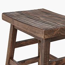 Alaterre Furniture Pomona 20" Saddle Seat Stool 