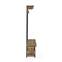 Alaterre Furniture Pomona 48" Entryway Tree with Bench and Shelves