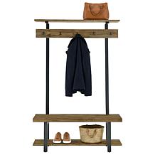 Alaterre Furniture Pomona 48" Entryway Tree with Bench and Shelves