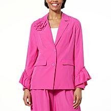 Allison Brown NY Bahamian Ruffle Blazer