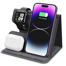 Alpha Digital 3-in-1 Foldable Wireless Charger