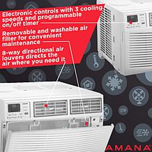Amana 12 000 BTU 115V Window-Mounted Air Conditioner with Remote 