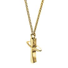 Angel Wing Cross Pendant Necklace