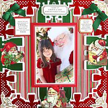 Anna Griffin® 120 Vintage Santa Stickers and Embellishments