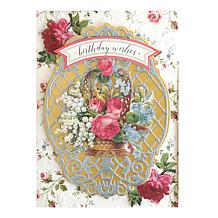 Anna Griffin 24 Sheets Luxury Hydrangea Blue Matte Foil Cardstock 