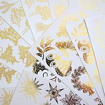Anna Griffin® Holiday Foil Rub-Ons - Set of 128