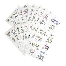Anna Griffin® Prayer Sentiment Rub-Ons - Set of 128