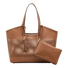 Anne Klein Solid Caning Tote