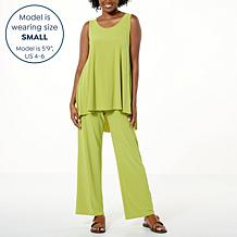 Antthony 2-piece Pleat Back Tank and Pull-On Pant Set