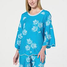 Antthony Embroidered Scalloped Edge Blouse