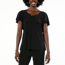 Antthony Studio Knit Capelet Top
