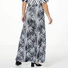 Antthony Studio Stretch Knit Wide-Leg Pull-On Pant