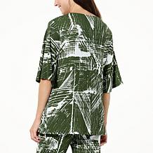 Antthony Textured Knit Dolman-Sleeve Relaxed Top