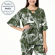 Antthony Textured Knit Dolman-Sleeve Relaxed Top