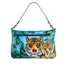 Anuschka Hand-Painted Leather Shoulder Bag