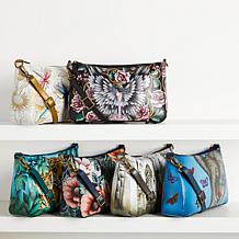 Anuschka Hand-Painted Leather Shoulder Bag