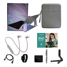 Apple 11 iPad 11th Gen 128GB w/Keyboard, Case & Starter Bundle - Blue