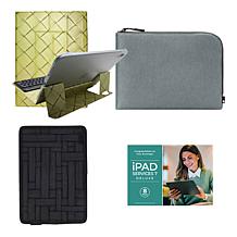 Apple 11 iPad 128GB w/Keyboard, Case, Sleeve and Accessories - Yellow