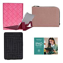 Apple 11 iPad 512GB w/Keyboard, Case, Sleeve and Accessories - Blue