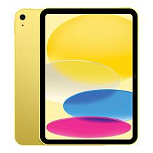 Apple iPad 11" Yellow 128GB Tablet with Ombre Case & Keyboard