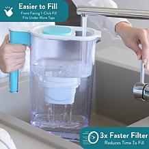 Aqua Optima Perfect Pour 6 Cup Water Filter Pitcher, 1 Filter