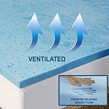 Arctic Sleep 2" Marbleized Gel Memory Foam Topper - Full
