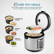 Aroma 20-Cup (Cooked) Digital Cool-Touch Rice Cooker and Food Steamer